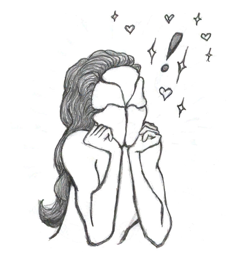 Demille the Delighted | Original Character inspired by Stranger Things (TV) | pencil on paper