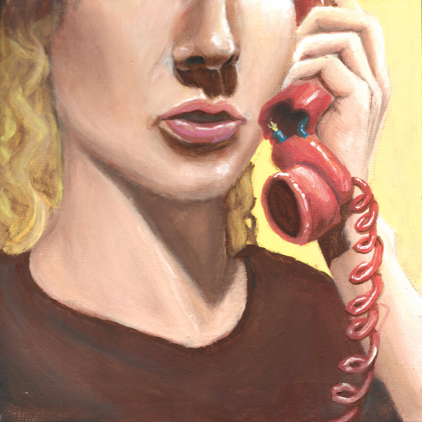 "Maybe You Have To" | acrylic on canvas | inspired by the song of the same name by Post Animal | given to artist Wesley Toledo